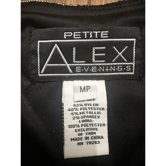 Alex Evenings Zigzag Black and White Blouse Set - Picture 6 of 16